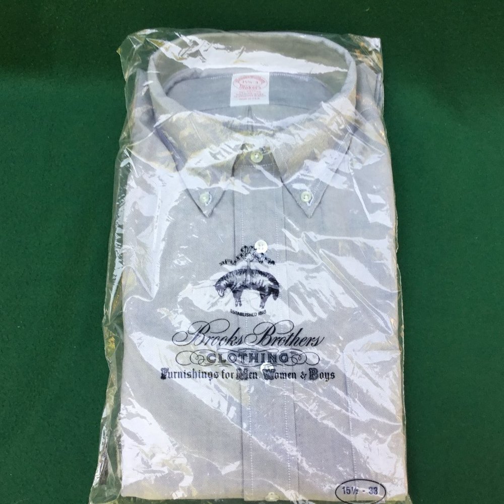 NEW  Men's Brooks Brothers 15 1/2 - 33 Blue Shirt